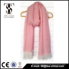 Hot sale new design pink loop yarn shawls